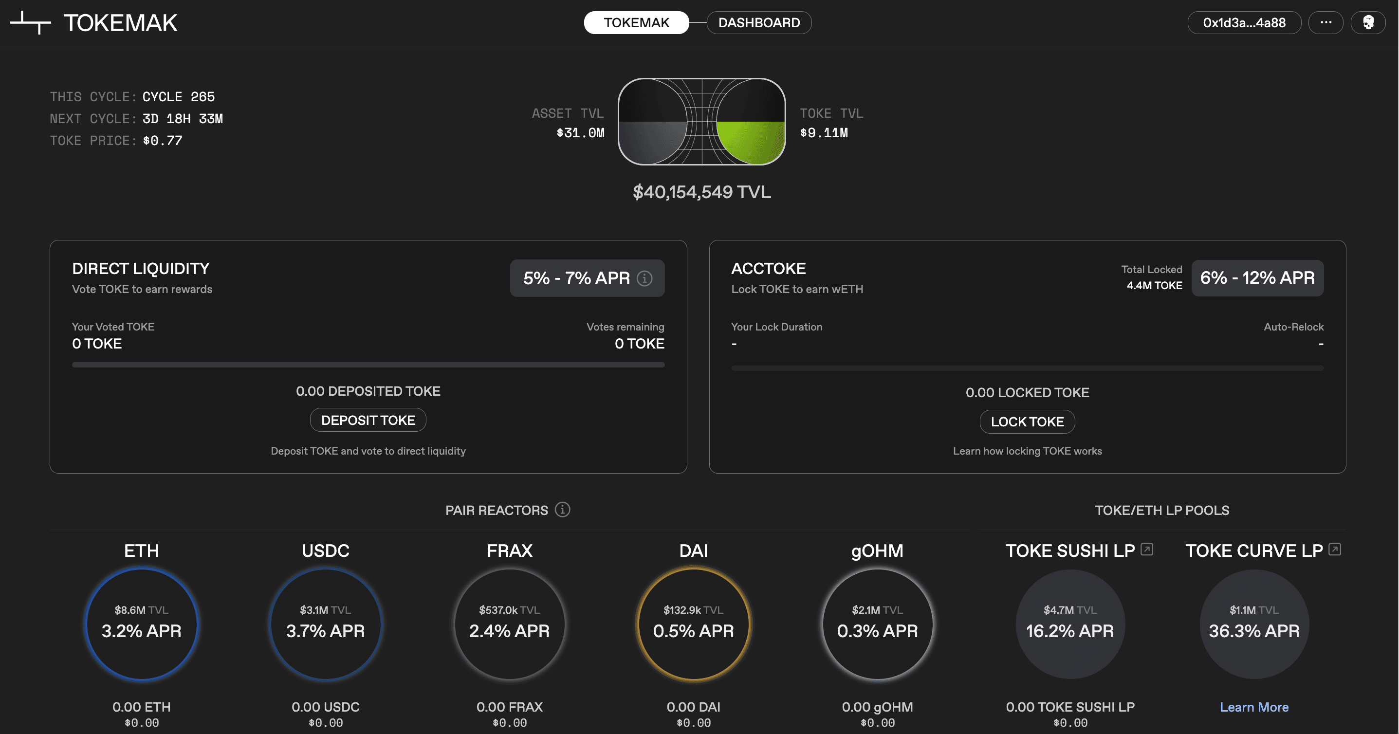 Tokemak Vault - ERC4626
